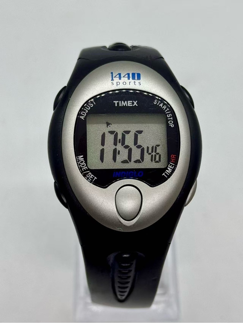 Vintage Timex 1440 Sports Men’s Digital Watch 39mm Indiglo New Battery Runs